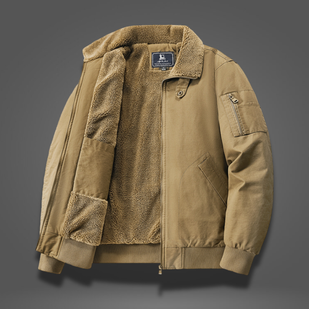 Men’s Winter Bomber Jacket | Fleece Lined