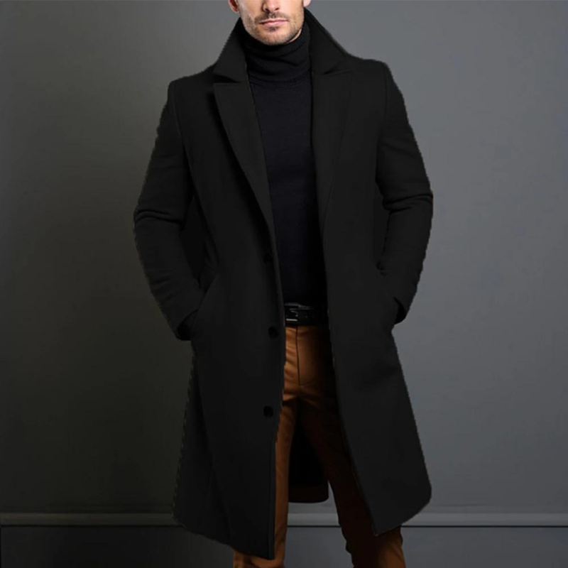 Men’s Long Trench Coat | Winter