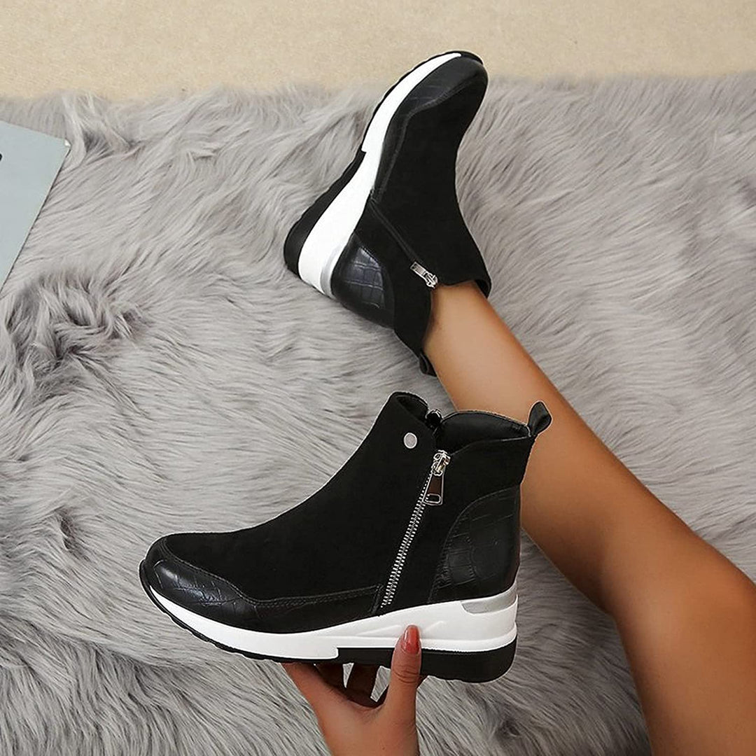 Women’s Wedge Ankle Boots | Zip-Up
