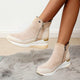Women’s Wedge Ankle Boots | Zip-Up