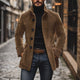Men’s Single Breasted Coat | Buttoned