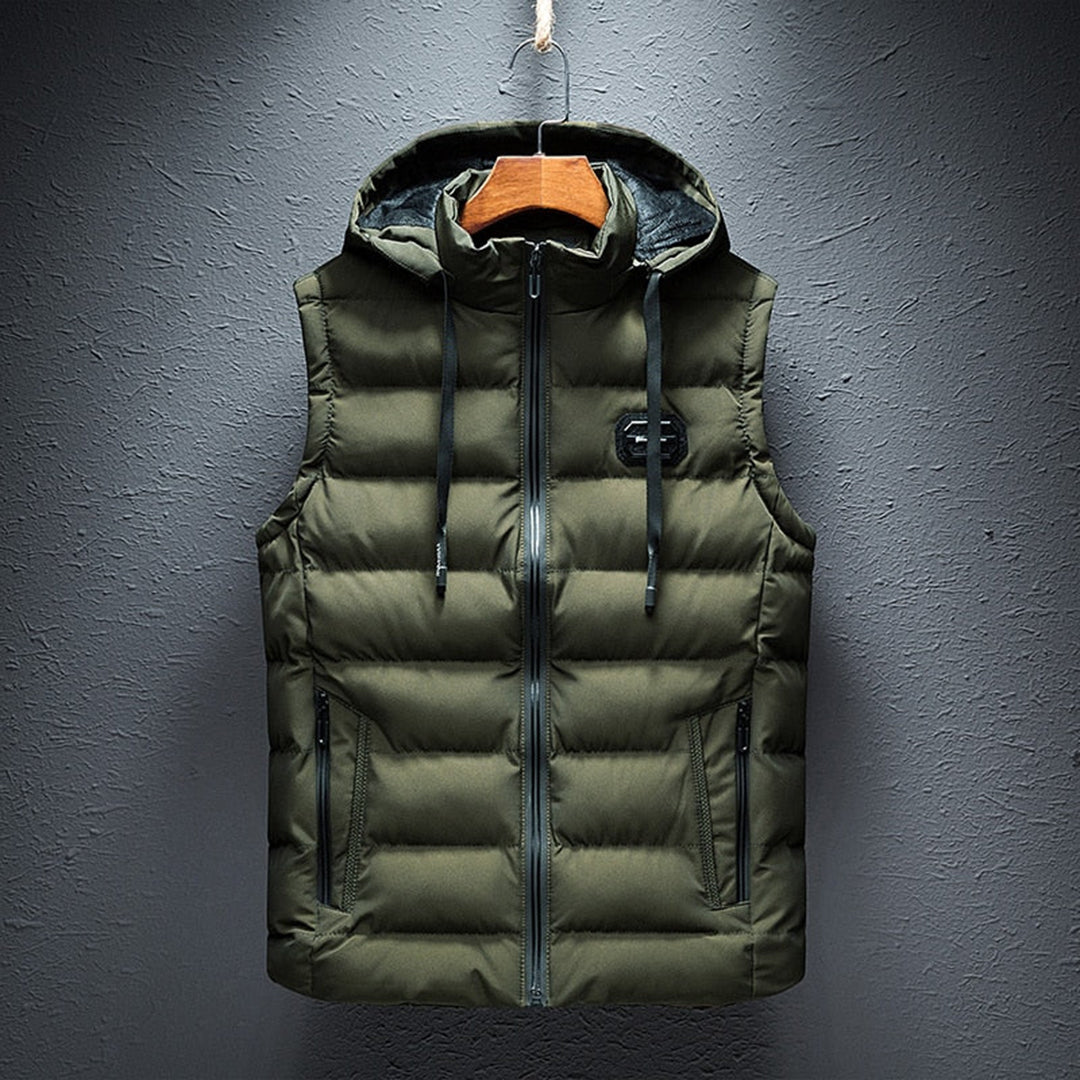 Men’s Winter Puffer Vest | With Hood