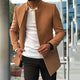 Men’s Casual Long Coat | Mandarin Collar