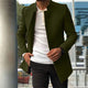Men’s Casual Long Coat | Mandarin Collar