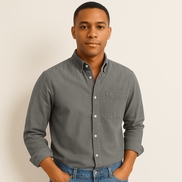 Men’s Casual Button-Up Shirt | Long Sleeve