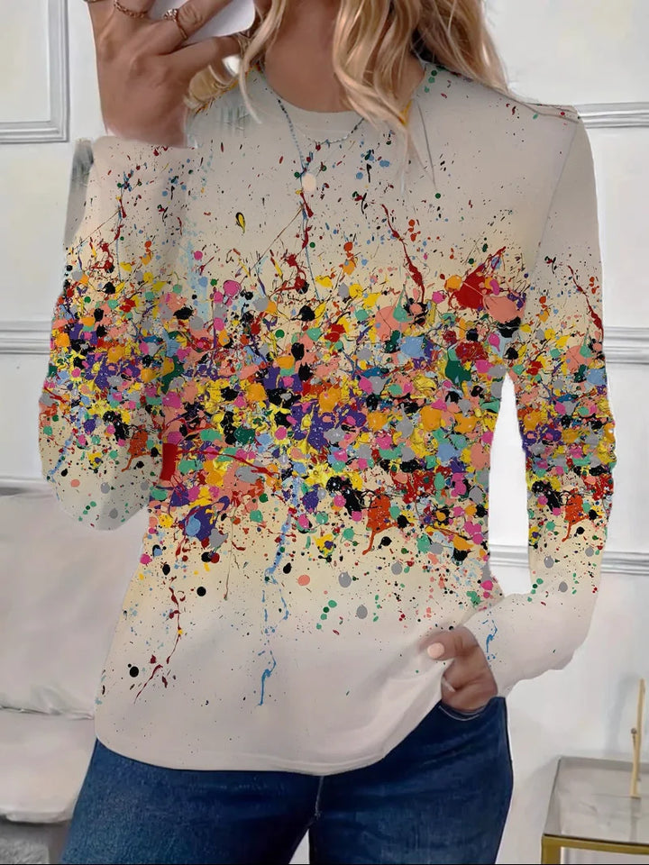 Women’s Graphic Nature Inspired Top | Long Sleeve