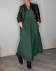 Long women's dress with a V-neck | Loose fit