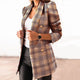 Women’s Plaid Long Blazer | Formal
