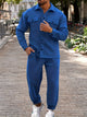 Men’s Two-Piece Tracksuit | Button-Up Shirt & Joggers