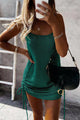 Women’s Summer Drawstring Mini Dress | Sleeveless