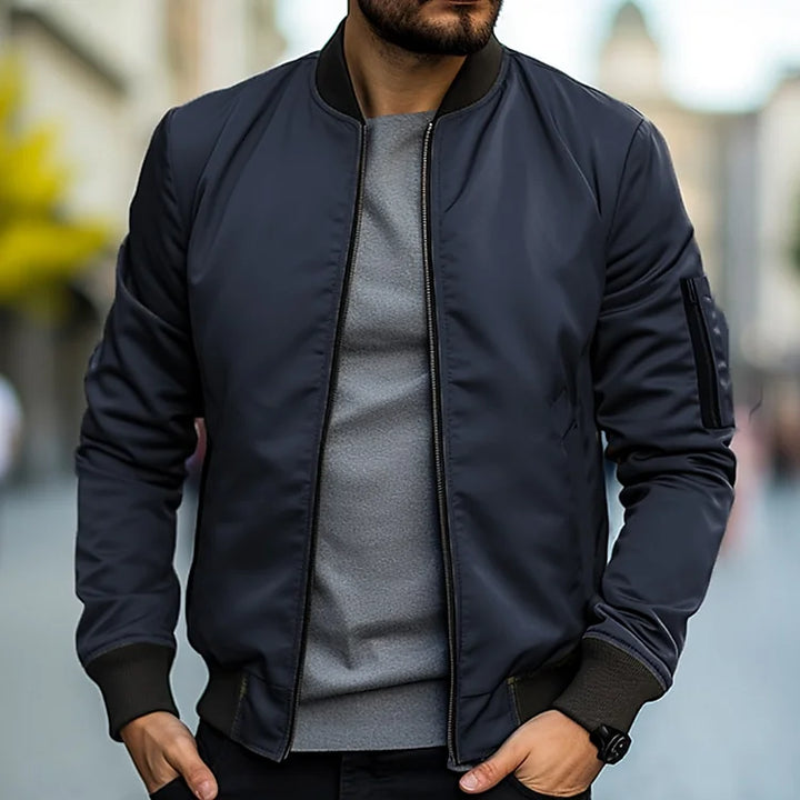 Men’s Lightweight Bomber Jacket | Zip Pocket