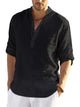Men’s Long Sleeve Henley Shirt | Relaxed Fit