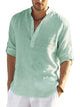 Men’s Long Sleeve Henley Shirt | Relaxed Fit