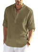Men’s Long Sleeve Henley Shirt | Relaxed Fit