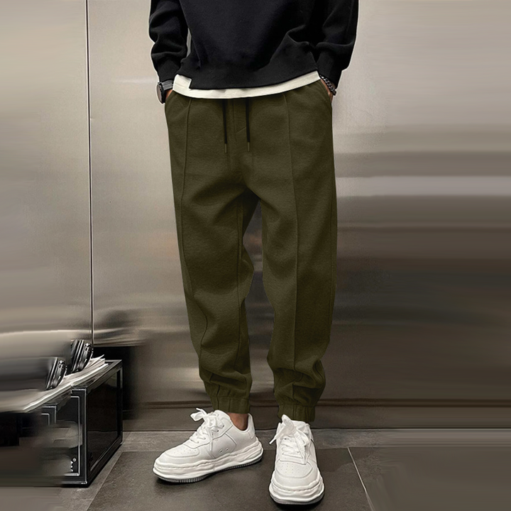 Brody - Men's Casual Sports Pants with Elastic Waist and Plush Fabric
