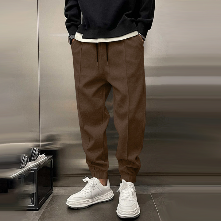 Brody - Men's Casual Sports Pants with Elastic Waist and Plush Fabric