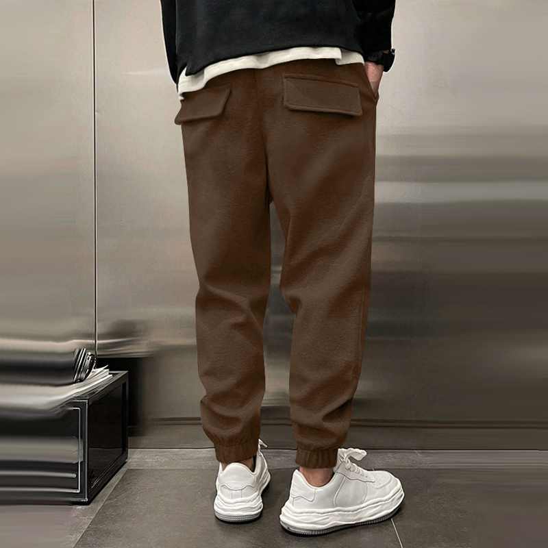 Brody - Men's Casual Sports Pants with Elastic Waist and Plush Fabric