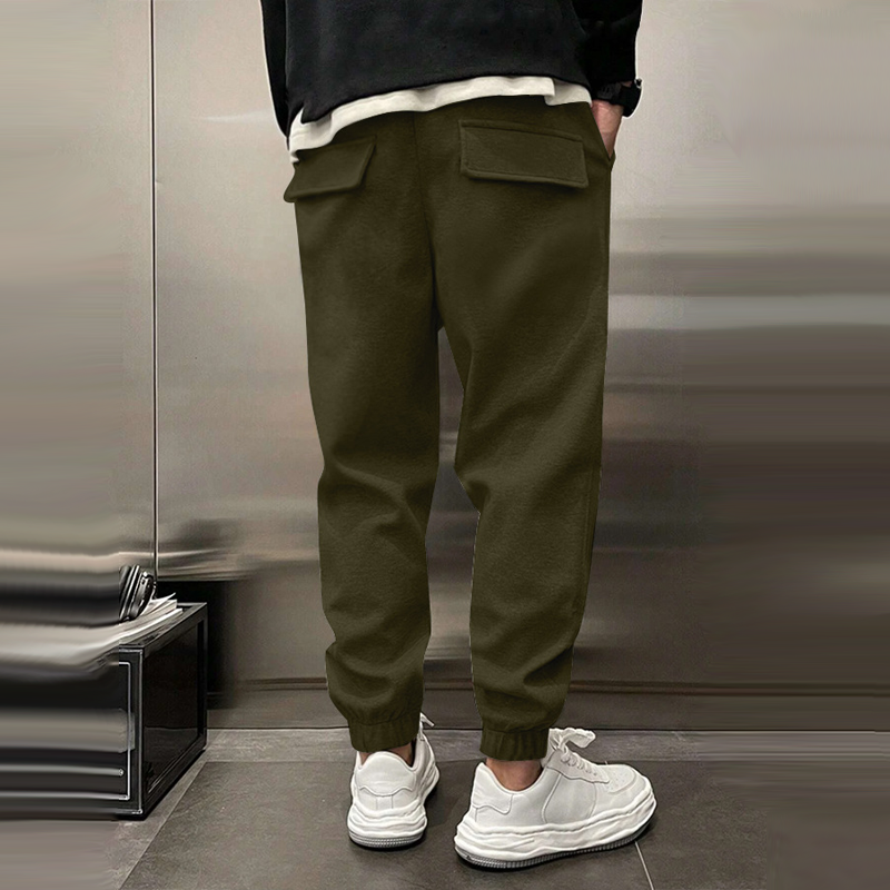 Brody - Men's Casual Sports Pants with Elastic Waist and Plush Fabric