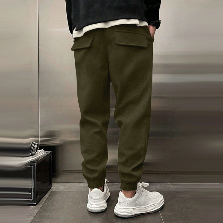 Brody - Men's Casual Sports Pants with Elastic Waist and Plush Fabric