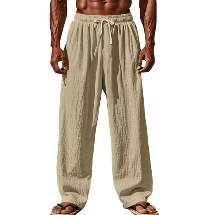 Isaac - Casual linen drawstring pants