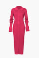 Women’s Long Sleeve Ribbed Dress | Maxi