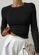 Women’s Ribbed Slim Fit Top | Long Sleeve