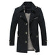 Men’s Double-Breasted Trench Coat | Epaulette Detail