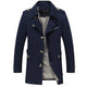 Men’s Double-Breasted Trench Coat | Epaulette Detail