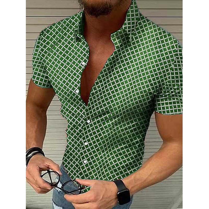 Weston - Casual printed lapel shirt for men