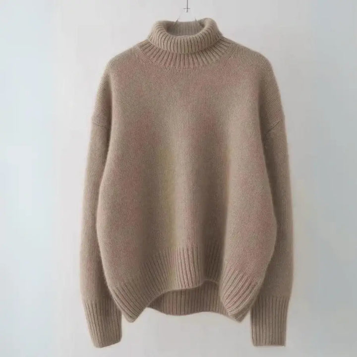 Women's Oversized Sweater with Turtleneck | Long Sleeve