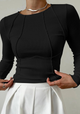 Women’s Ribbed Slim Fit Top | Long Sleeve