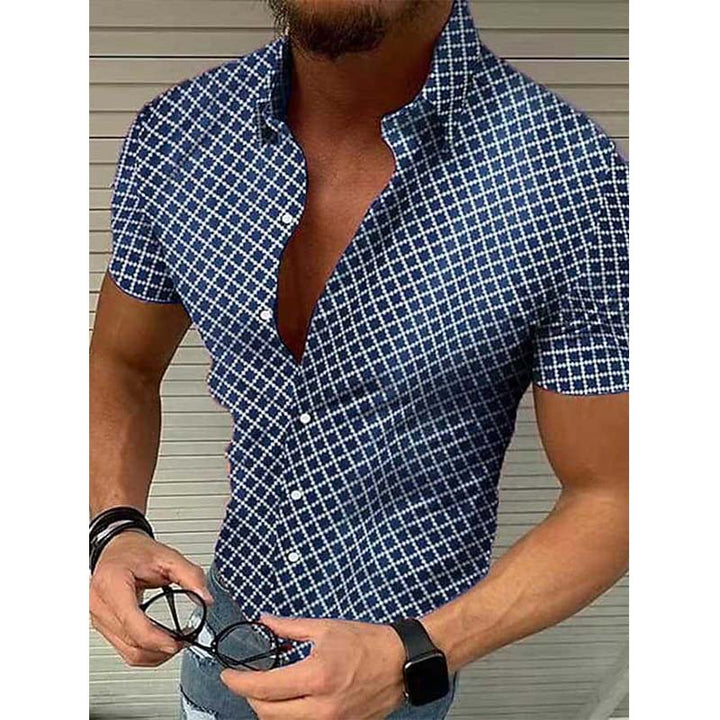 Weston - Casual printed lapel shirt for men