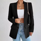 Women’s Fitted Open Front Blazer | Long Sleeve
