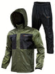 Men’s Long Hooded Raincoat | Waterproof Trench Style