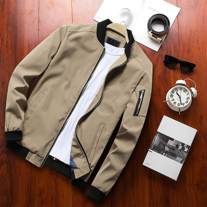 Men's Lightweight Bomber Jacket | Zip Pocket