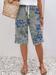 Women’s Floral Wide-Leg Shorts | Drawstring