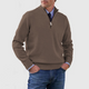 Men’s Quarter Zip Knit Jumper | Stand Collar