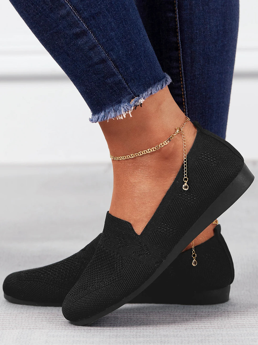 Women’s Orthopaedic Knit Slip-On Loafers | Lightweight