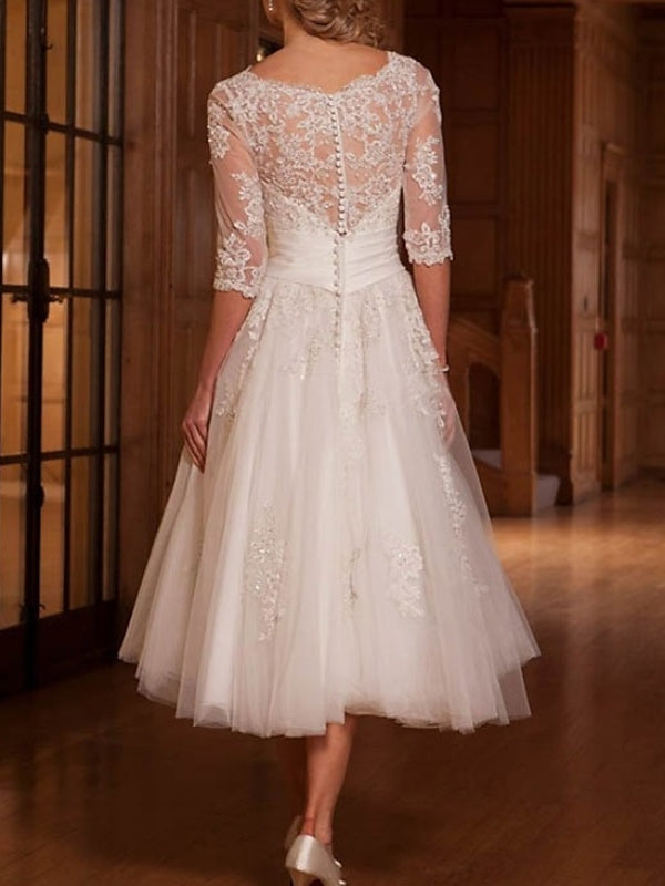 Women’s A-Line Wedding Dress | Midi