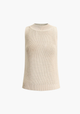 Women’s Knit Sleeveless Tank Top | Crew Neck