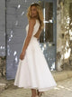 Women's Backless Bridesmaid Dress | Midi