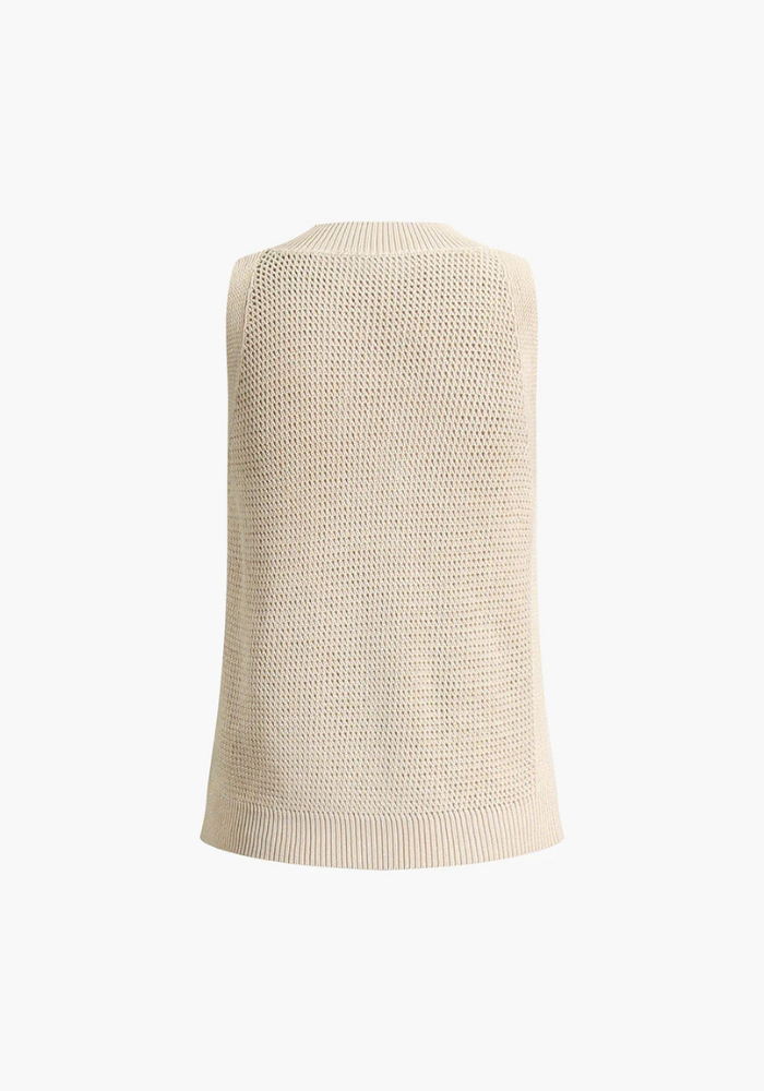 Mara | Women’s Knit Sleeveless Tank Top | Crew Neck