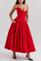Women’s Corset Pleated Dress | Midi
