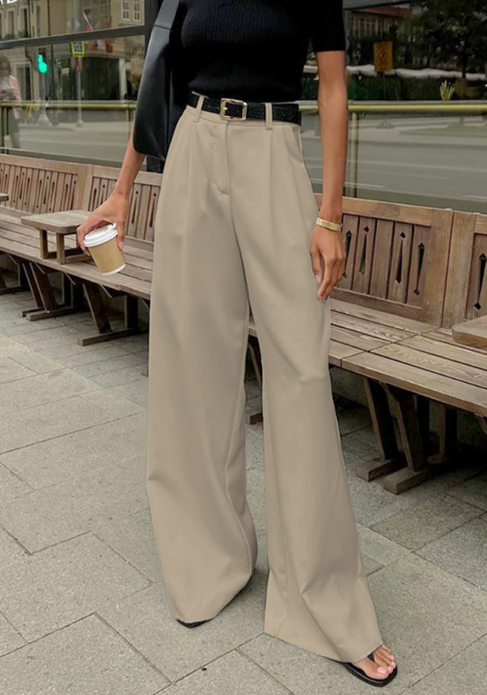Vienna | Women’s Wide Leg Pants | White