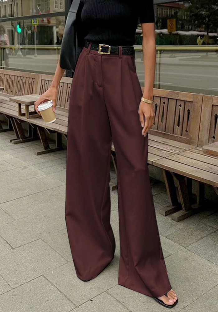 Vienna | Women’s Wide Leg Pants | White