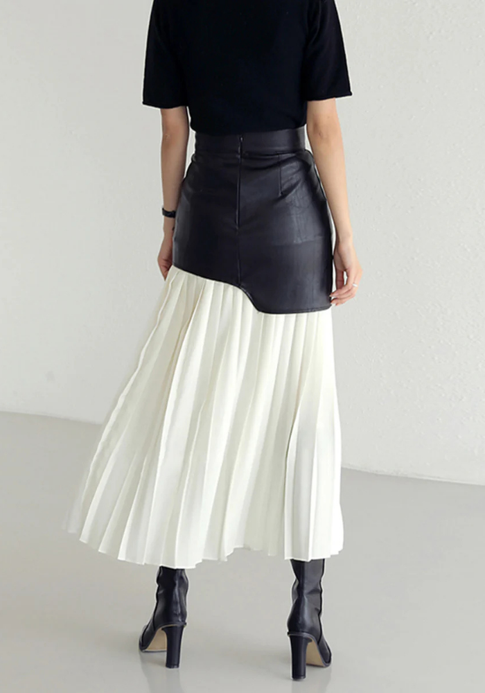 Naelle | Women’s Pleated Asymmetrical Skirt | Maxi