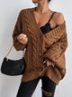 Women’s Chunky Cable Knit Cardigan | Oversized