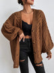 Women’s Chunky Cable Knit Cardigan | Oversized