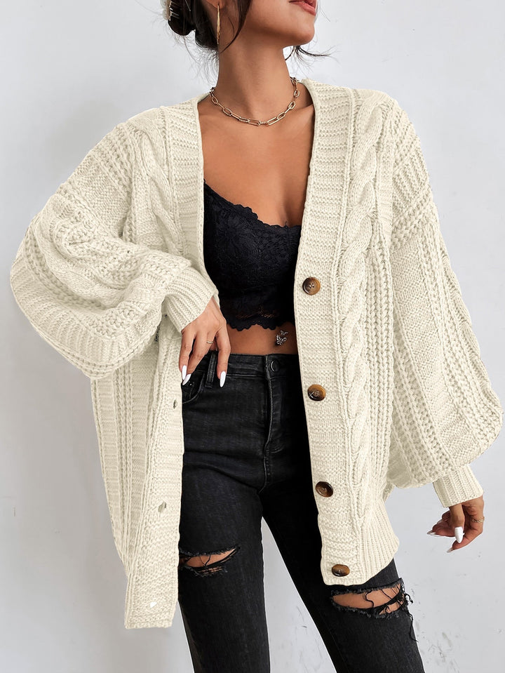 Women’s Chunky Cable Knit Cardigan | Oversized