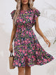 Women’s Floral Ruffle Sleeve Dress | Mini